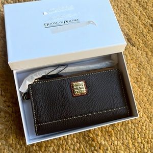 Classic Dooney & Burke wallet/wristlet. Brand new in box NWT